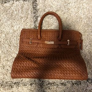 MOVING SALE!! Brown Woven Shoulder Bag